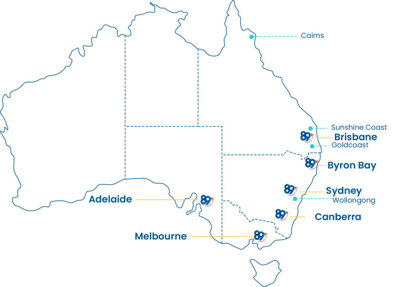 89 Office Location - Map of Australia